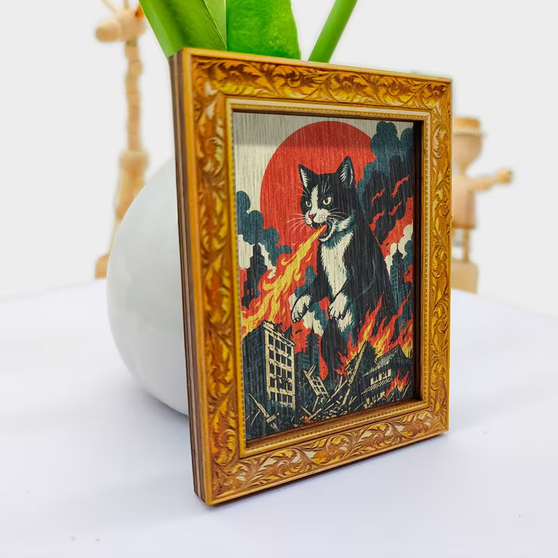 Simple wooden personalized ref - Engraved Wood Frame ulasan dan harga