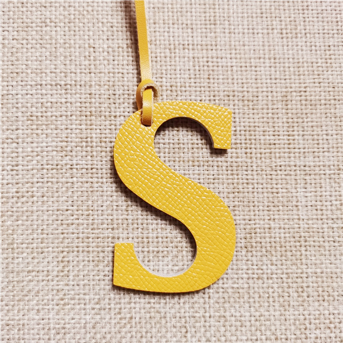 English Letter O P Q R S T Alp - Monogram Keychain Leather ulasan dan harga