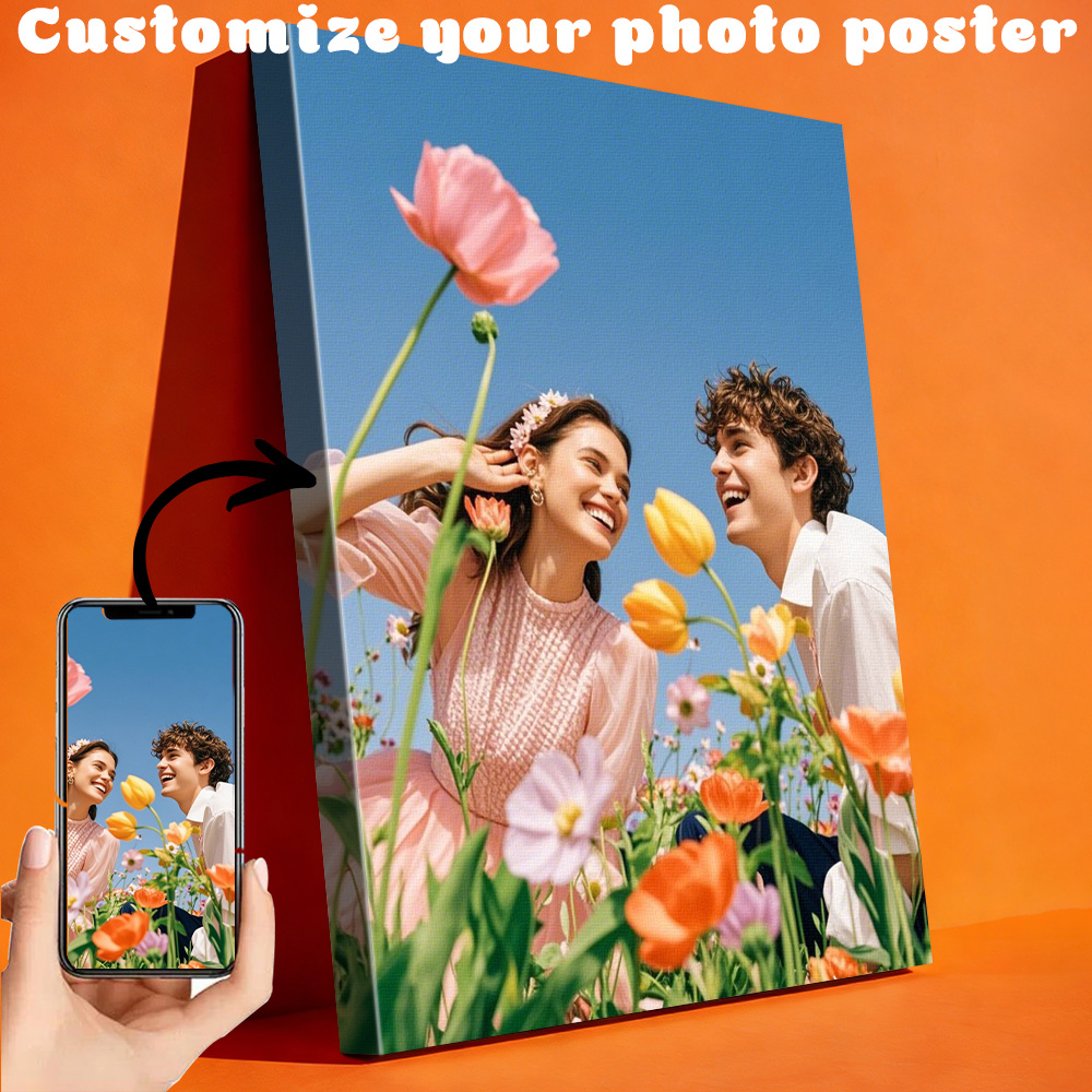 1 customized photo canvas, opt - Engraved Wood Frame ulasan dan harga