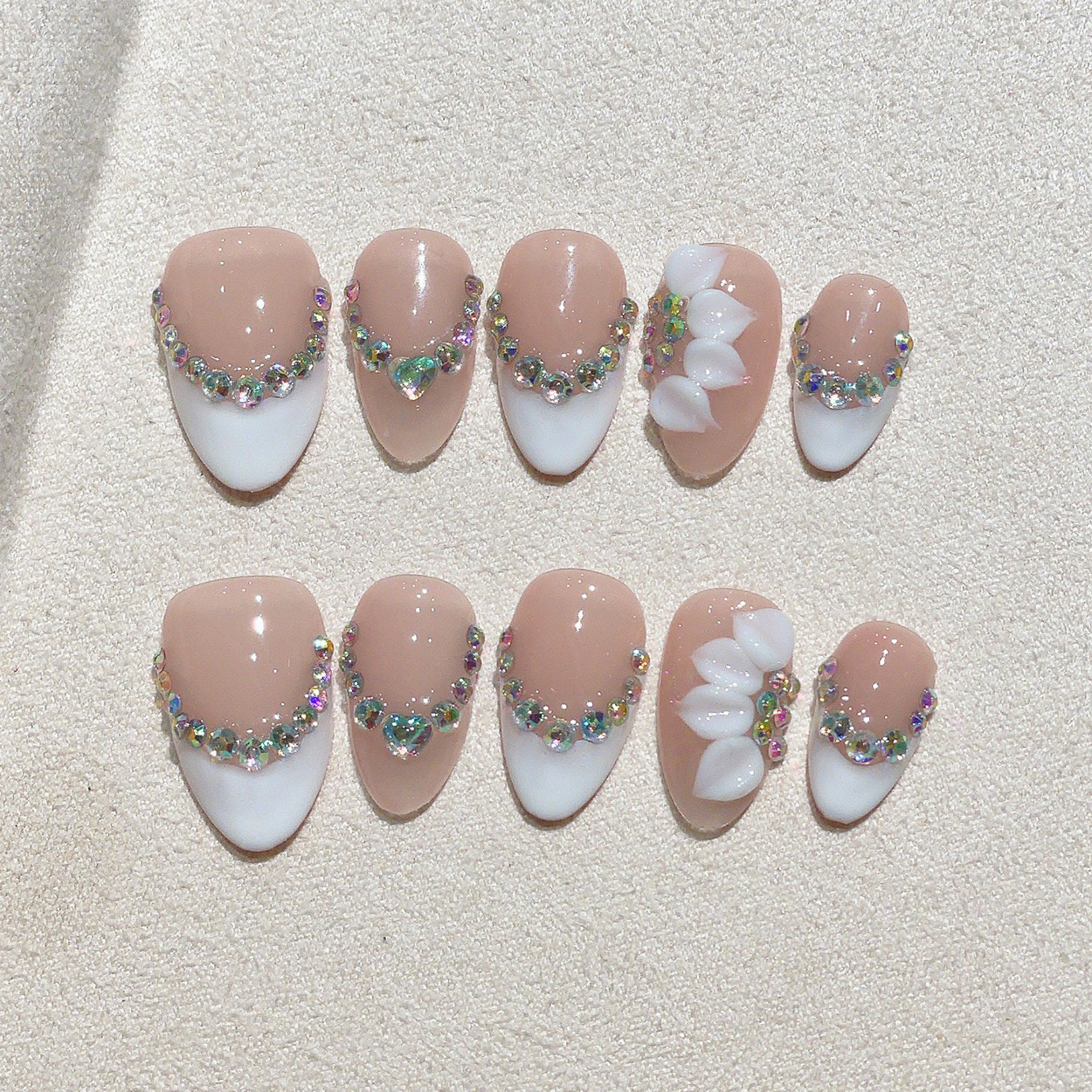 10pcs Short Almond Handmade Pr - Pressed Flower Art ulasan dan harga