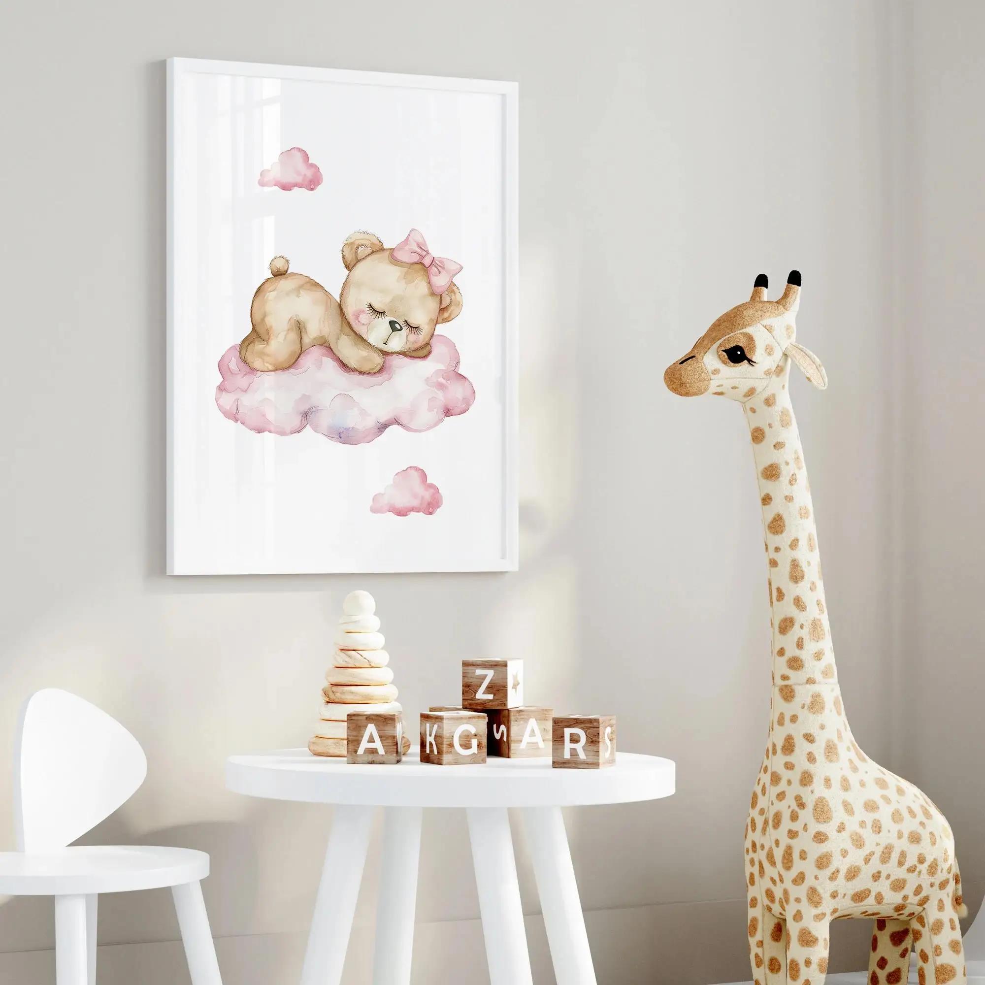 Pink Dream Bear Carousel Tent  - Personalized Name Box ulasan dan harga