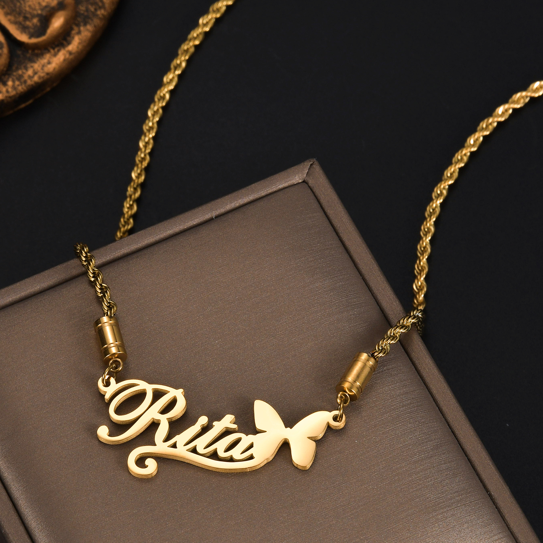 Atoztide Personalized Custom N - Birth Flower Necklace ulasan dan harga