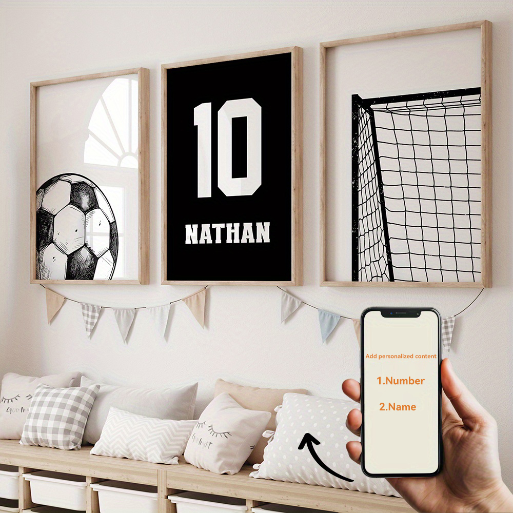 Custom Name and Number Soccer  - Personalized Name Box ulasan dan harga