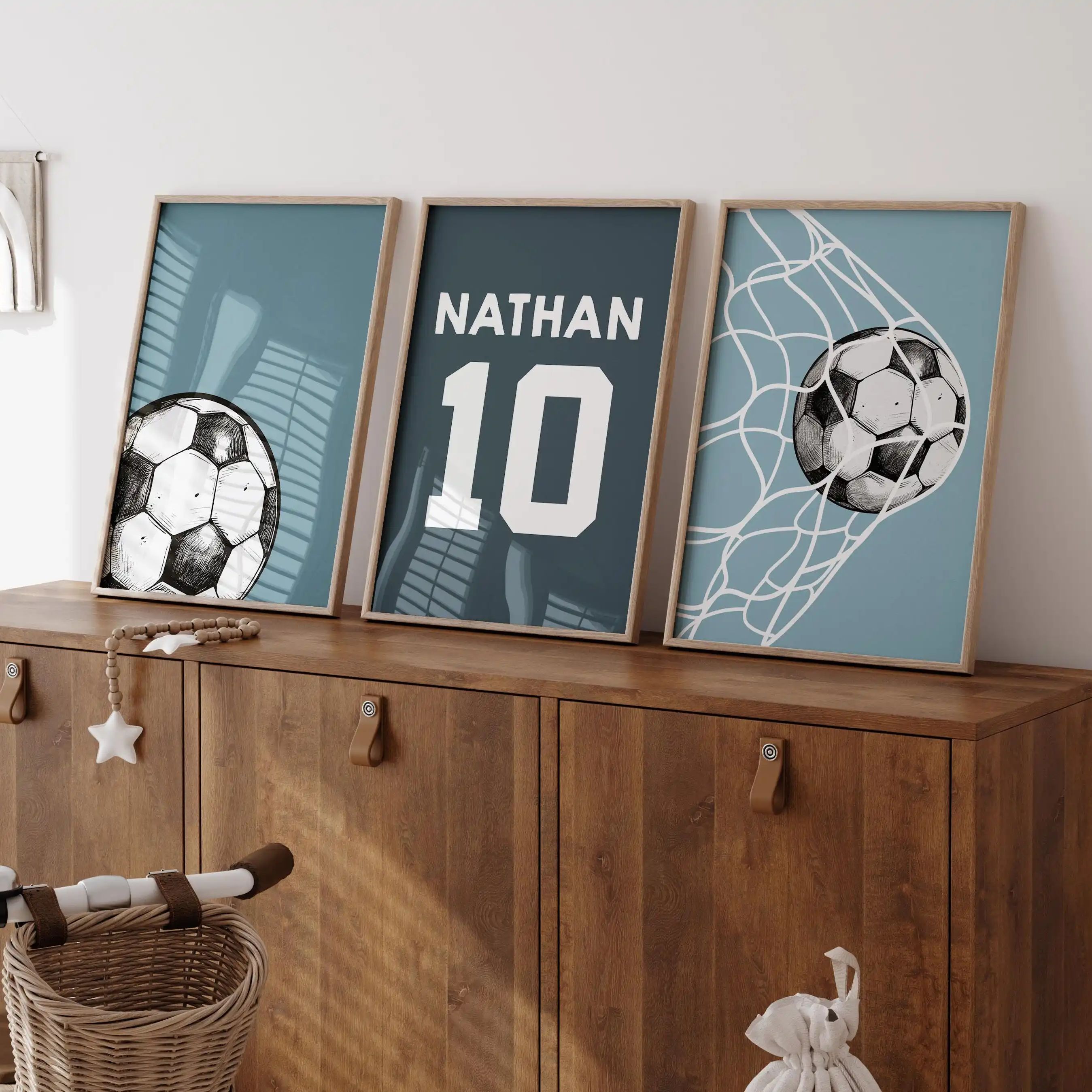 Custom Name and Number Soccer  - Personalized Name Box ulasan dan harga