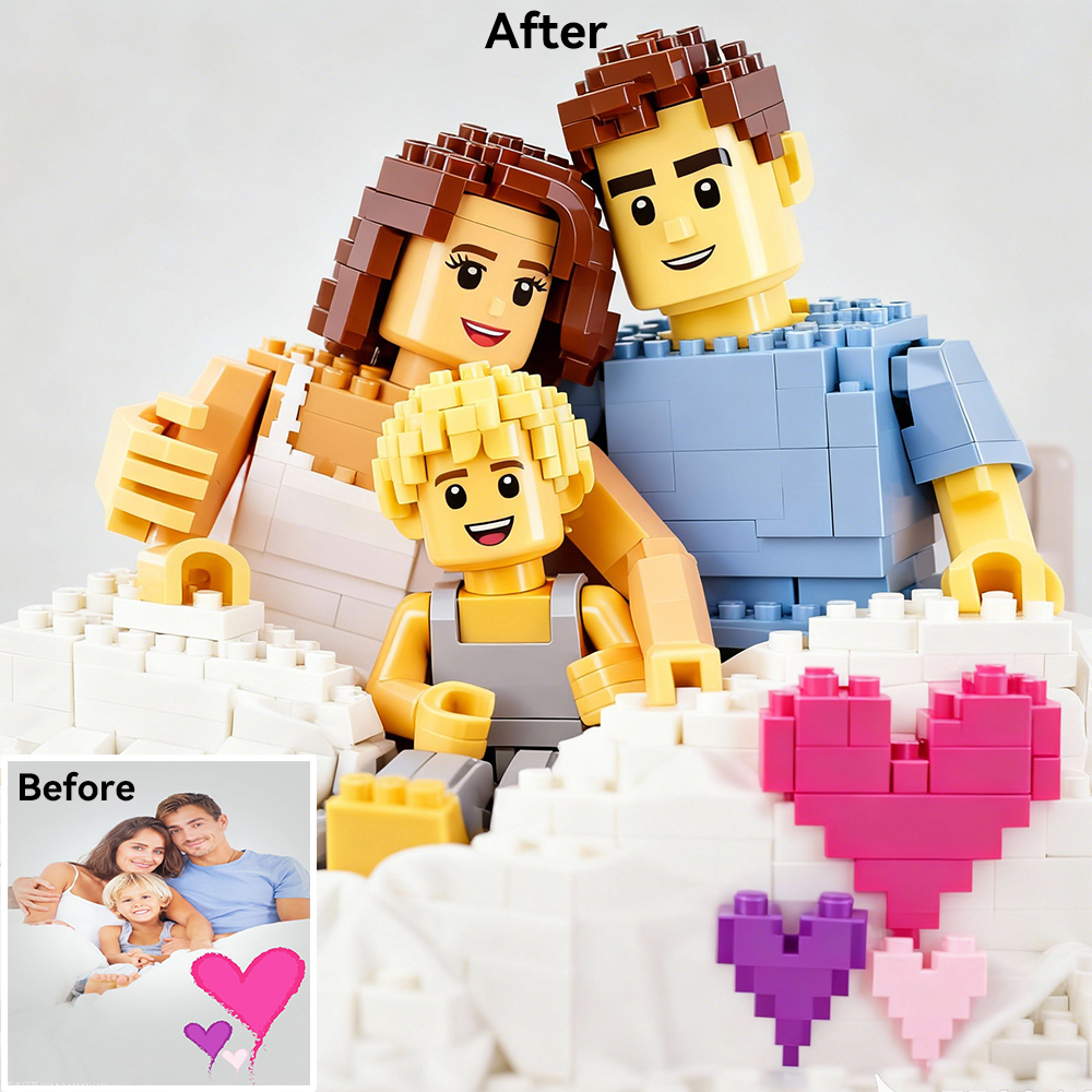 Custom Cartoon Building Block  - Custom Map Poster ulasan dan harga