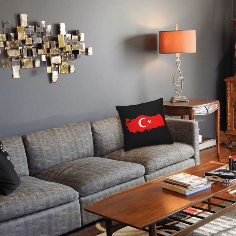 Custom Turkey Flag Map Pillow  - Custom Star Map ulasan dan harga