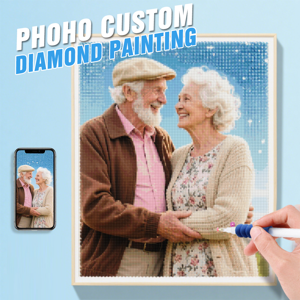 HUACAN 5d Diy Diamond Mosaic C - Photo Mosaic Print ulasan dan harga
