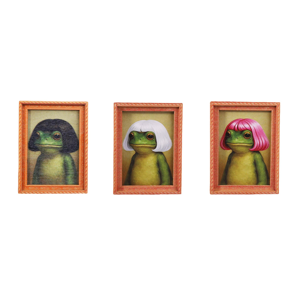 Whimsical Frog Wood Photo Fram - Engraved Wood Frame ulasan dan harga
